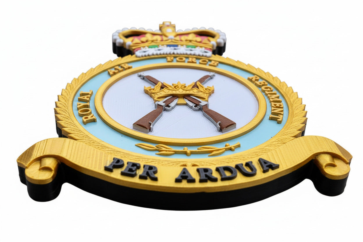 Royal Air Force 3D Printed Regimental Crest Queen's Crown