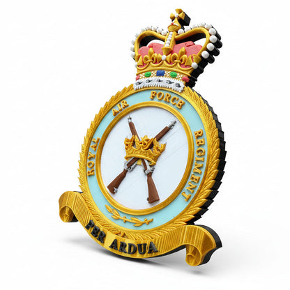Royal Air Force 3D Printed Regimental Crest Queen's Crown