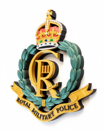 Royal Military Police King's Crown Cap Badge