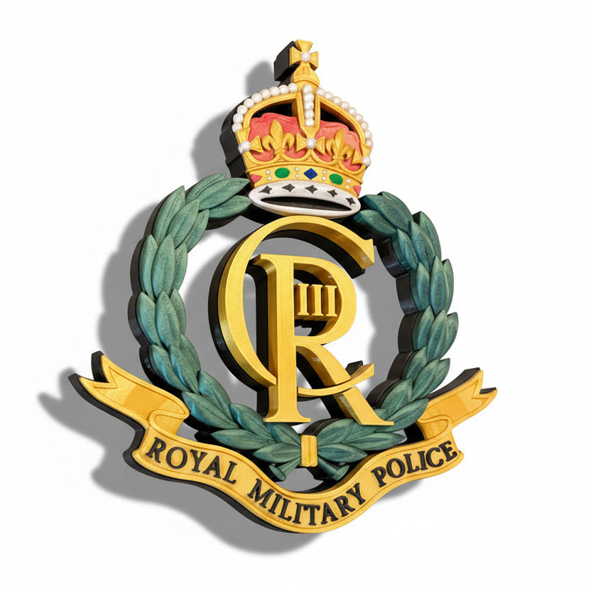 Royal Military Police King's Crown Cap Badge