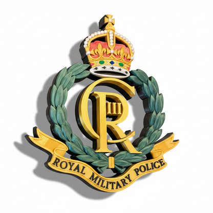 Royal Military Police King's Crown Cap Badge