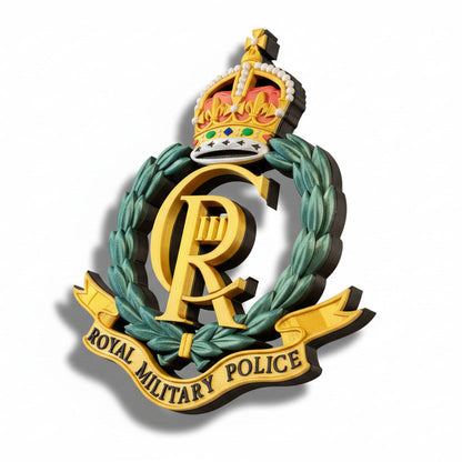 Royal Military Police King's Crown Cap Badge