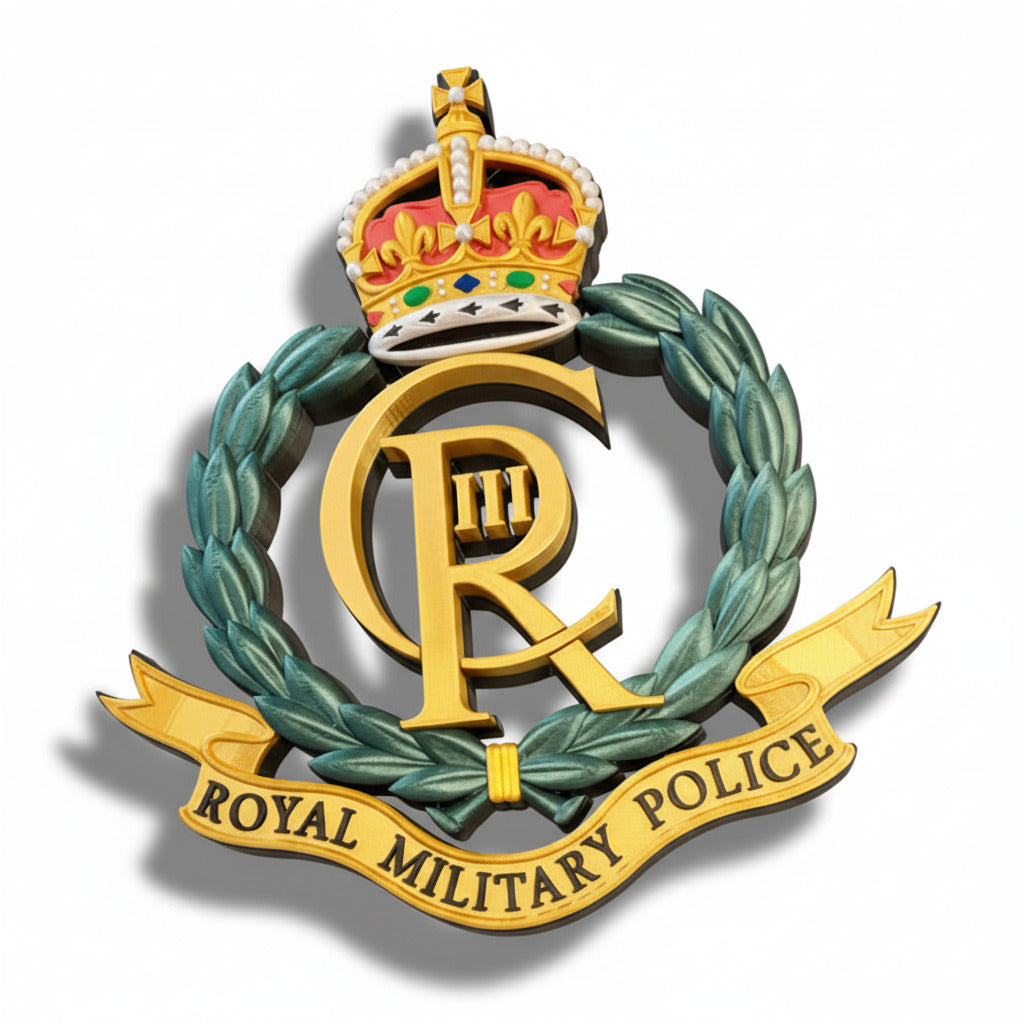 Royal Military Police King's Crown Cap Badge
