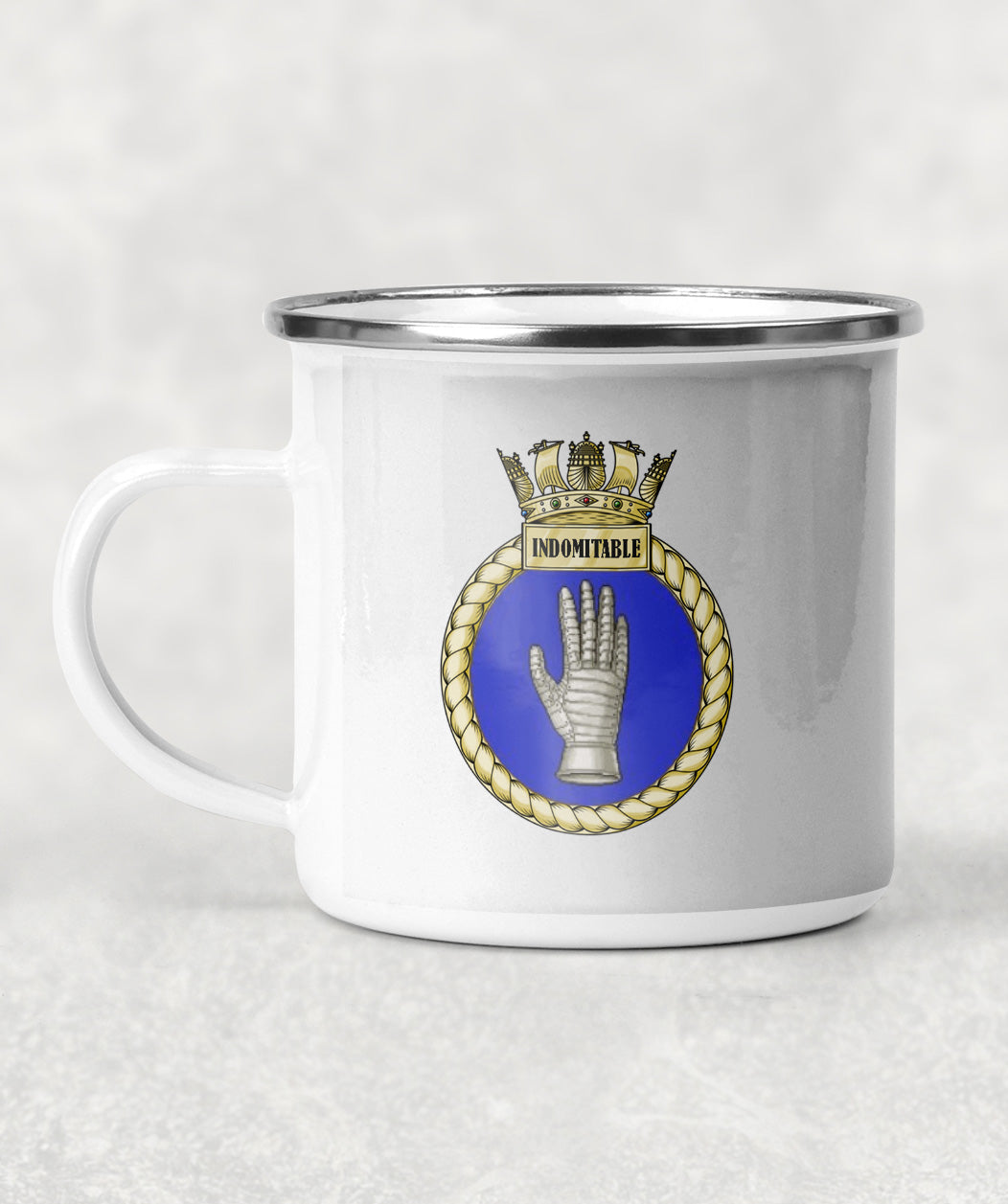 HMS Indomitable - Enamel Mug