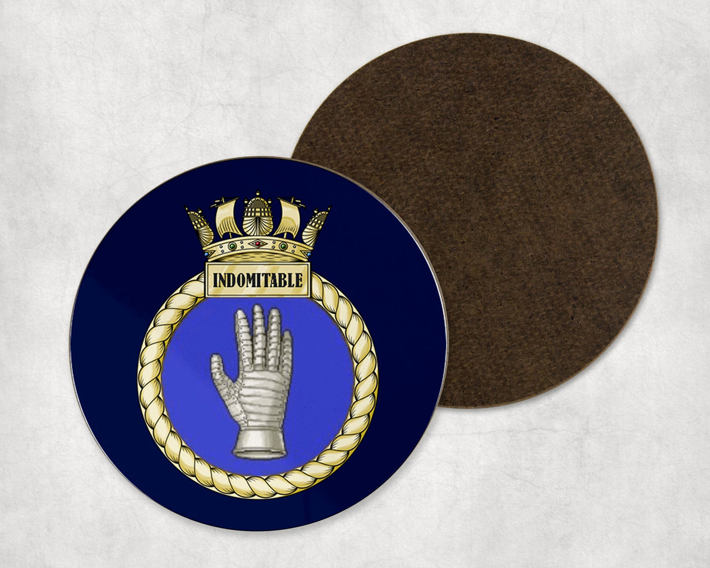 HMS Indomitable - Round Coaster Set