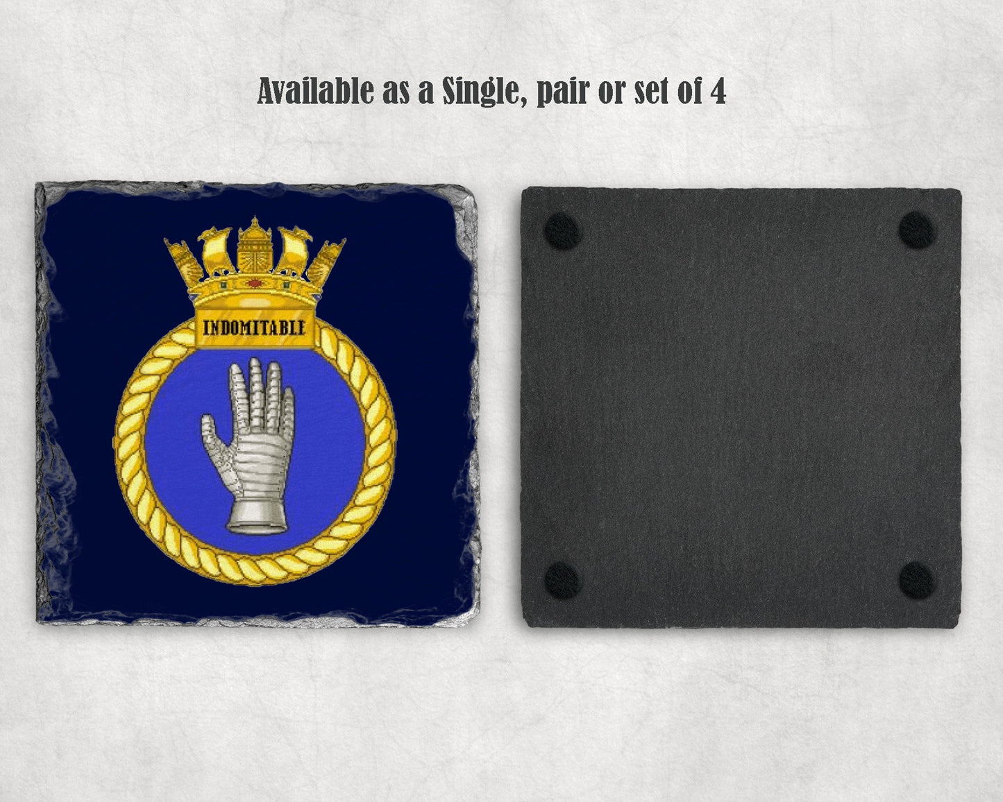HMS Indomitable - Slate Coaster