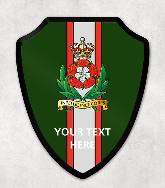 Intelligence Corps Cap Badge - Printed Wall Shield