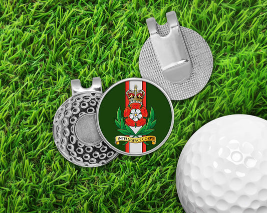 Intelligence Corps Cap Badge - Golf Ball Marker Hat Clip