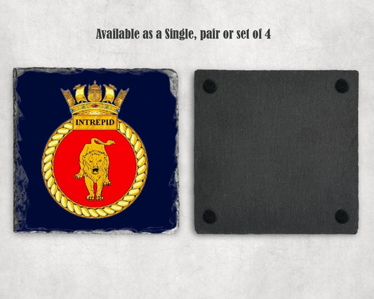 HMS Intrepid - Slate Coaster