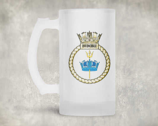 HMS Invincible - Frosted Stein
