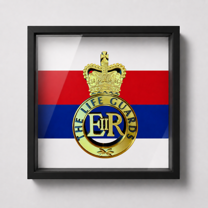 Life Guards Queen's Crown Cap Badge Display Frame | Official MOD-Licensed Gift