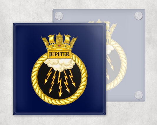 HMS Jupiter - Glass Coaster