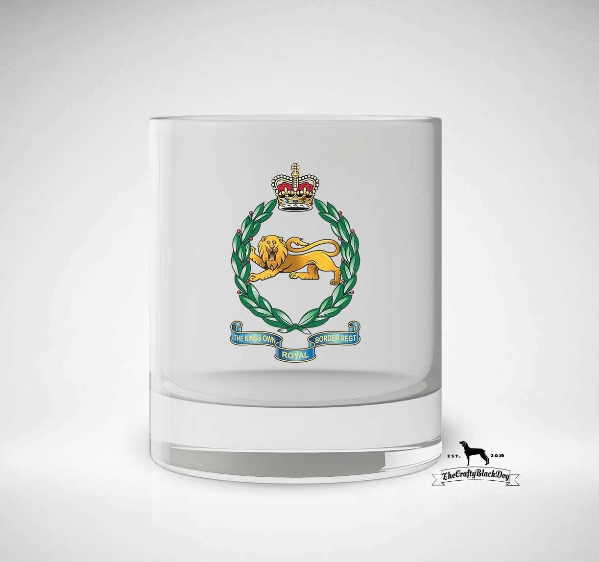 King's Own Royal Border Regiment - Whiskey/Spirit Glass