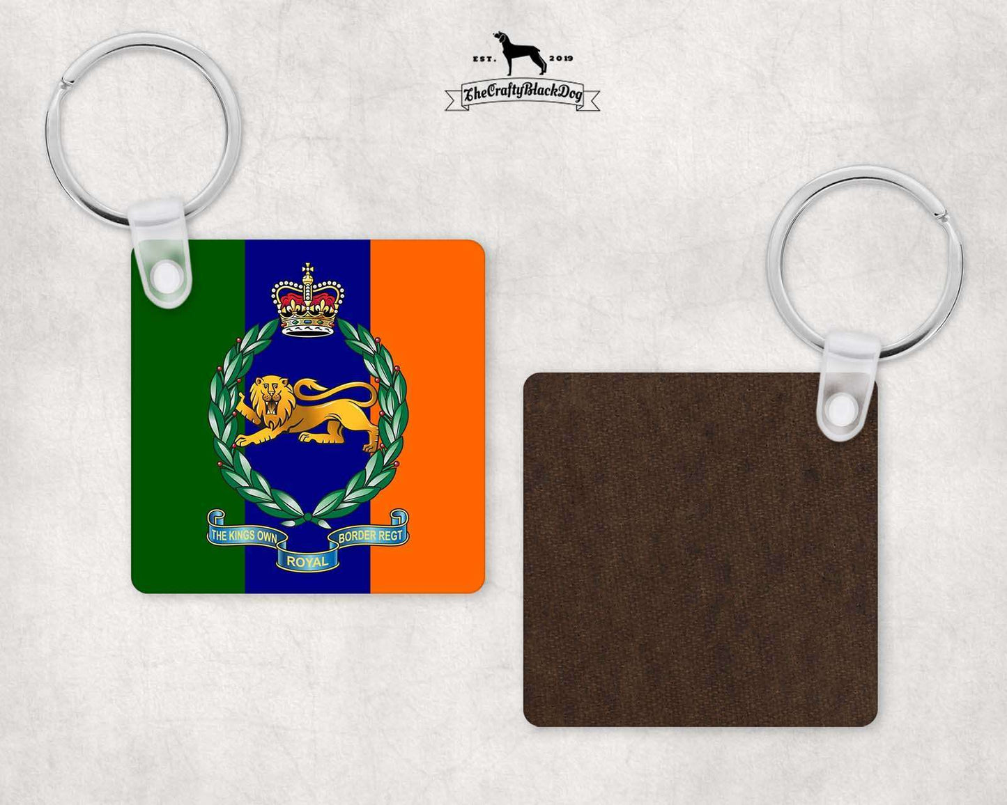 King's Own Royal Border Regiment - Square Key Ring