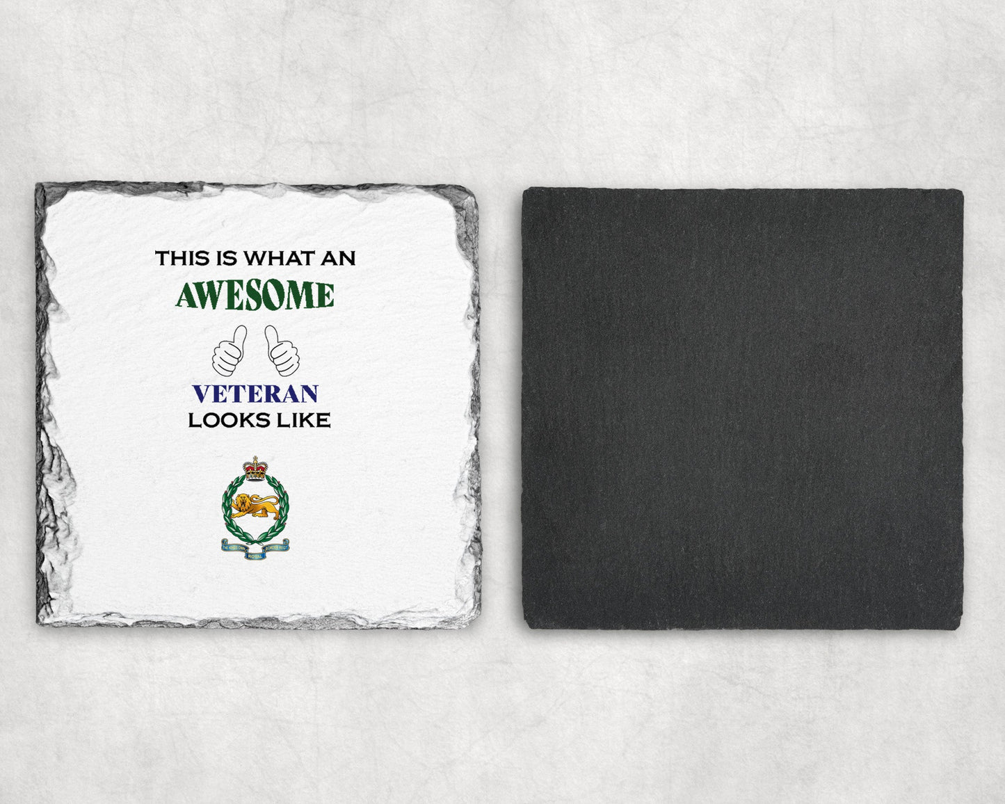 King's Own Royal Border Regiment - Veteran - Slate Coaster