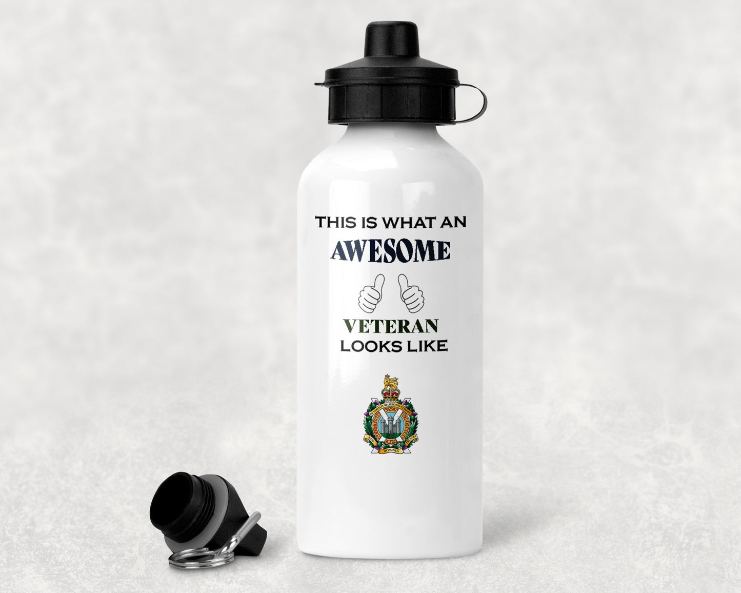 King's Own Scottish Borderers - Veteran - Aluminium Water Bottle