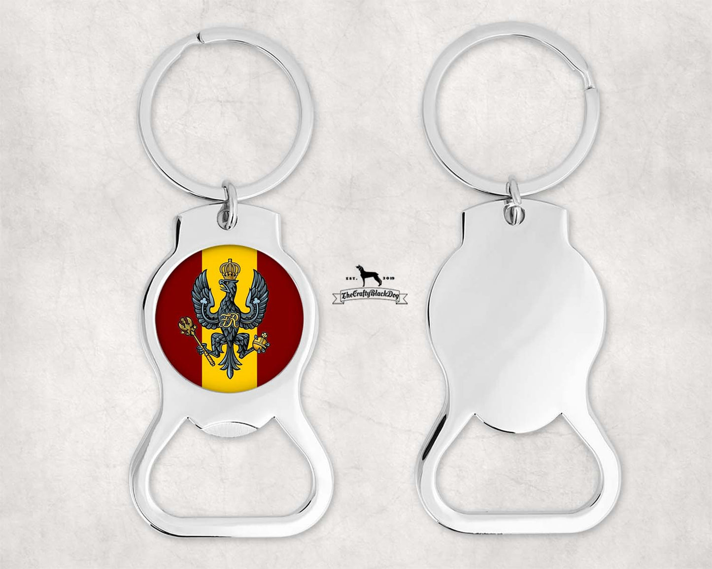 King's Royal Hussars - Bottle Opener Keyring