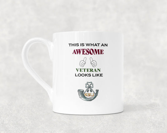 King's Shropshire Light Infantry - Veteran - Bone China Mug