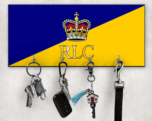 Royal Logistic Corps cypher - Wooden Key/Beret Hook