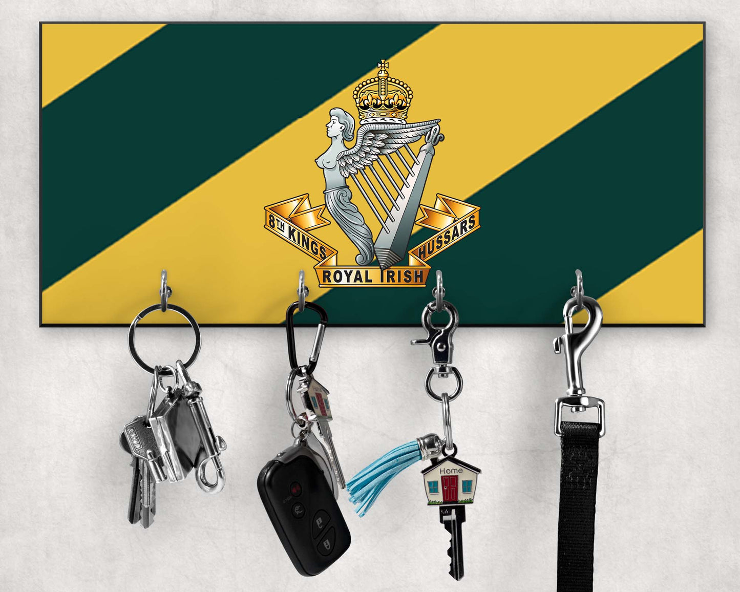 8th Kings Royal Irish Hussars - Wooden Key/Beret Hook