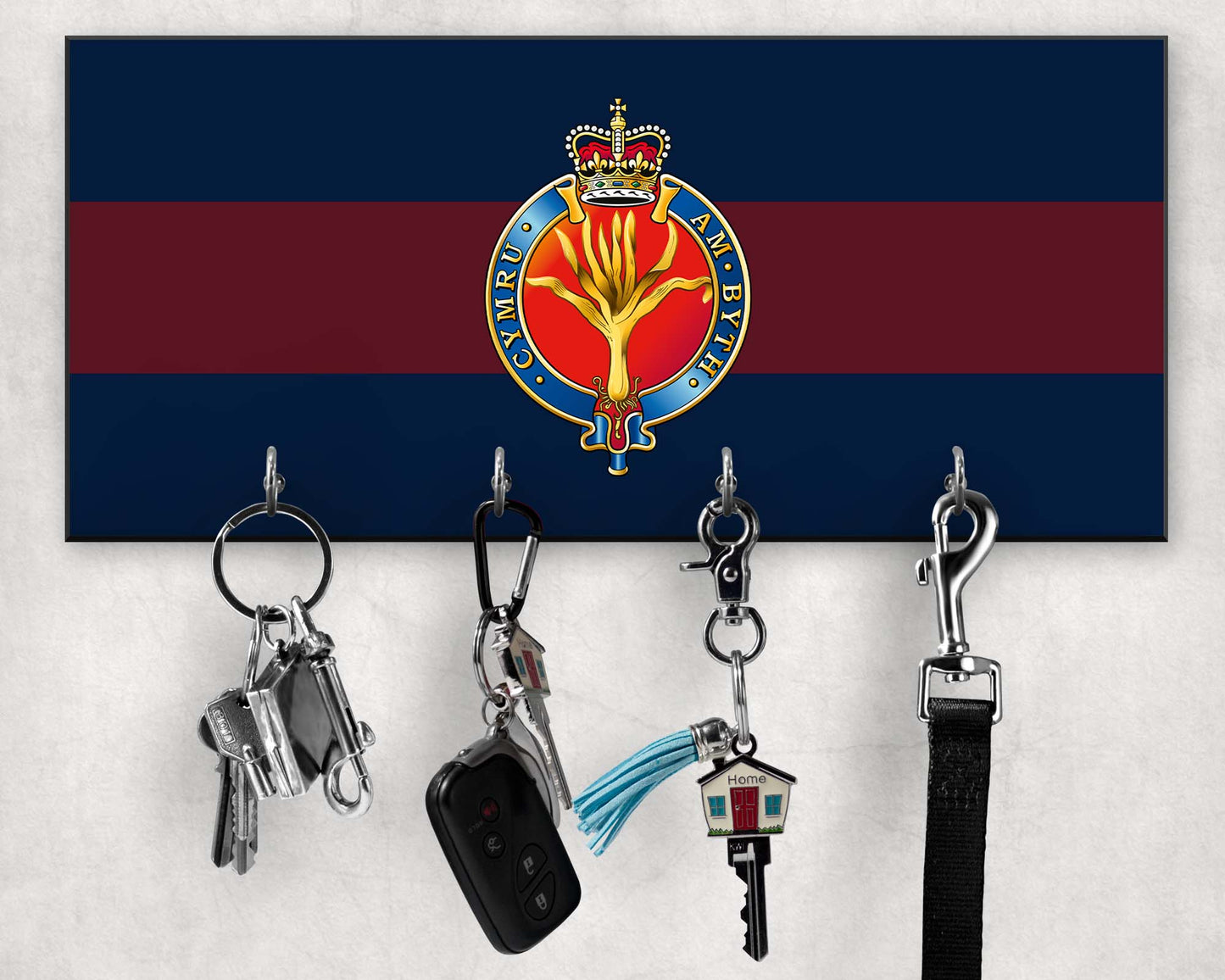 Welsh Guards Cypher - Wooden Key/Beret Hook