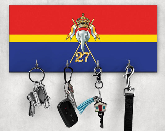 27th Lancers  - Wooden Key/Beret Hook