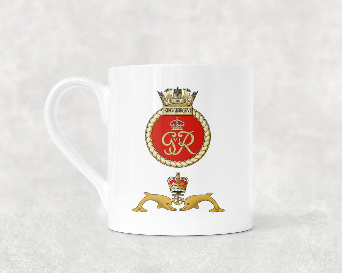 HMS King George VI - Bone China Mug