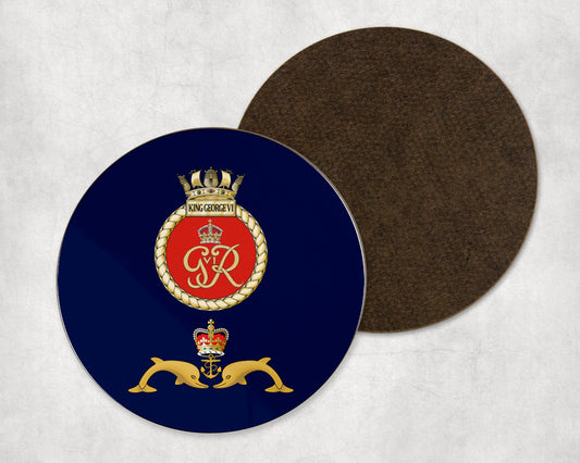HMS King George VI - Round Coaster Set