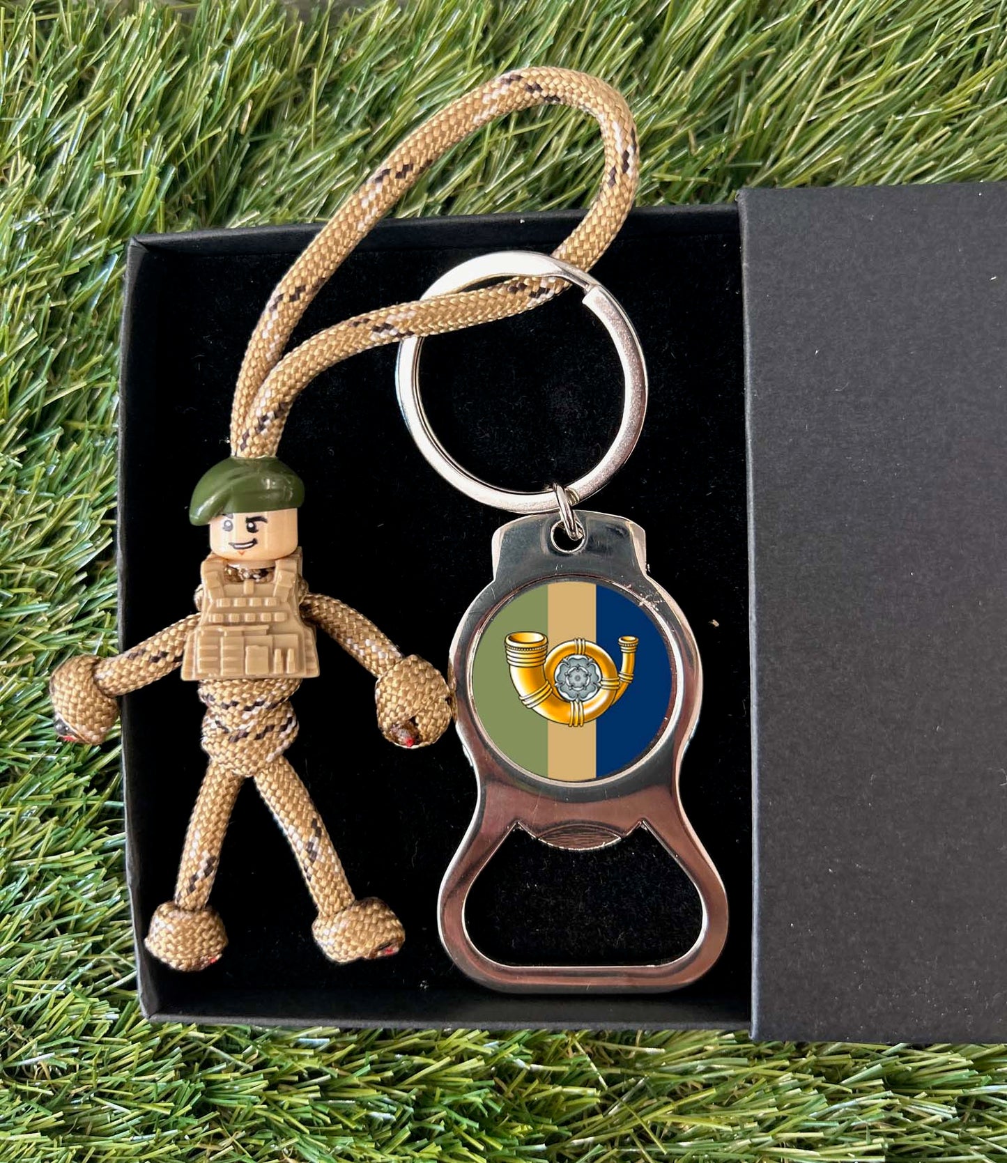 King's Own Yorkshire Light Infantry - pBuddies' Paracord Keychains and Key Ring Bottle Opener