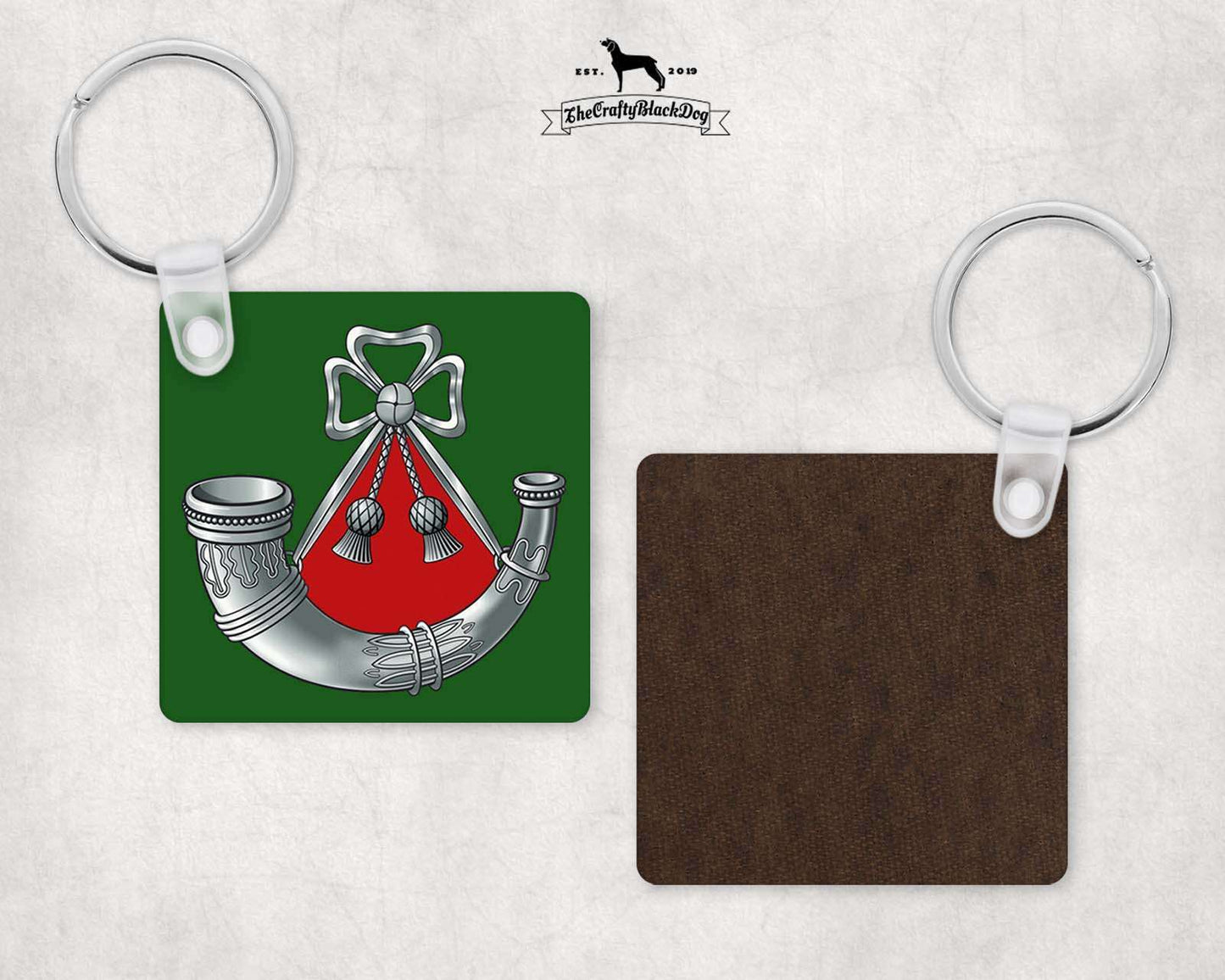 Light Infantry - Square Key Ring