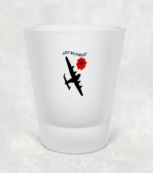 Lest We Forget - Lancaster - Shot Glass