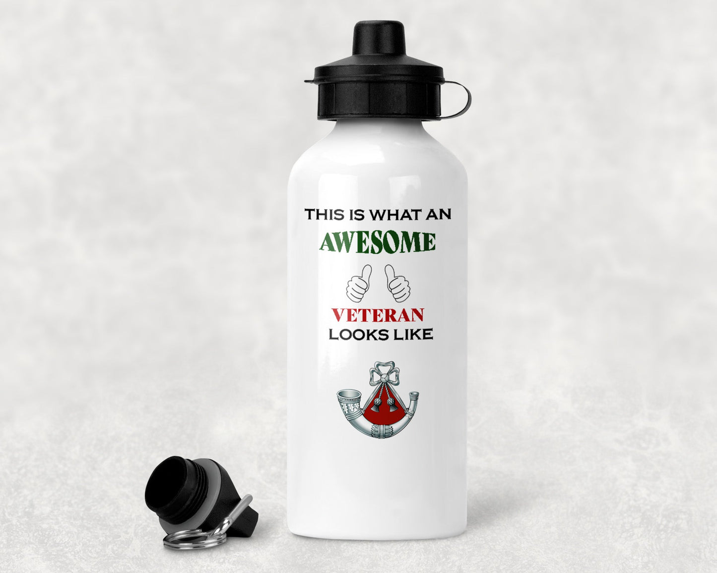 Light Infantry - Veteran - Aluminium Water Bottle