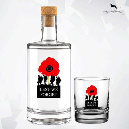 Lest We Forget - Marching Soldiers - Fill Your Own Spirit Bottle