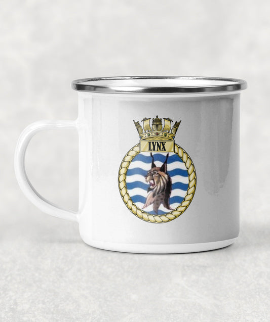 HMS Lynx  - Enamel Mug