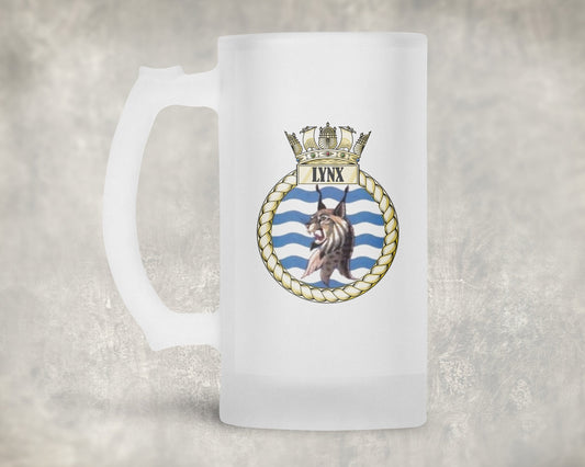 HMS Lynx  - Frosted Stein/Tankard/Beer Mug - Frosted Stein/Tankard/Beer Mug