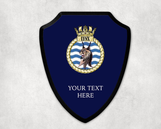 HMS Lynx  - Royal Navy Printed Wall Shield
