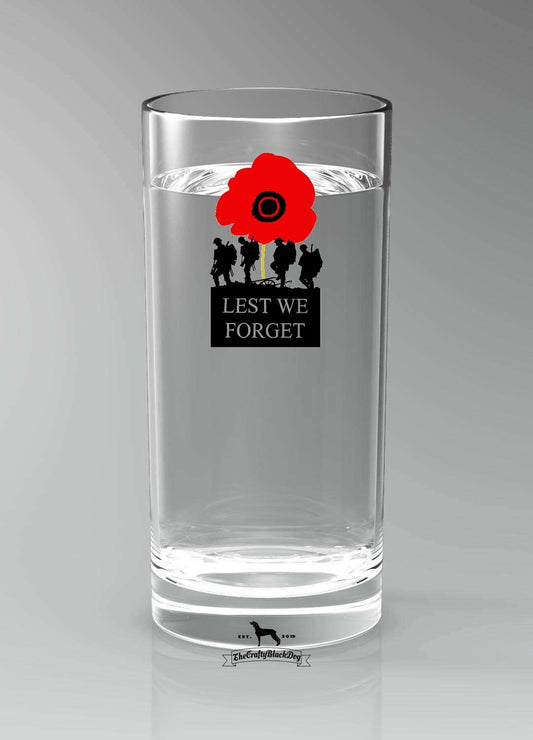 Lest We Forget - Marching Soldiers - Highball Glass(es)