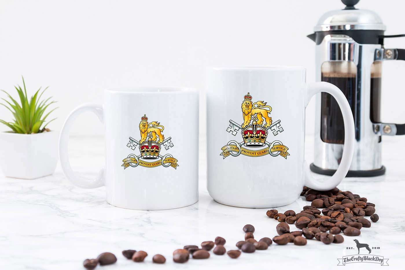 Military Provost Guard Service - 11oz/15oz Mug (New King's Crown)