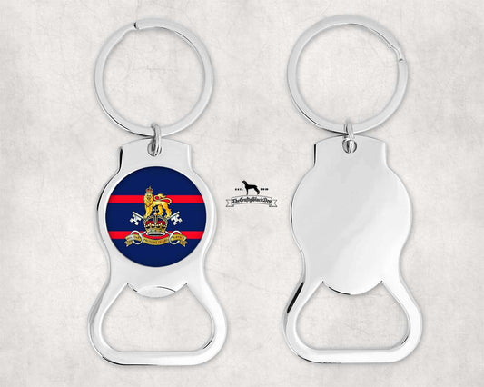 Military Provost Guard Service - Bottle Opener Keyring (New King's Crown)
