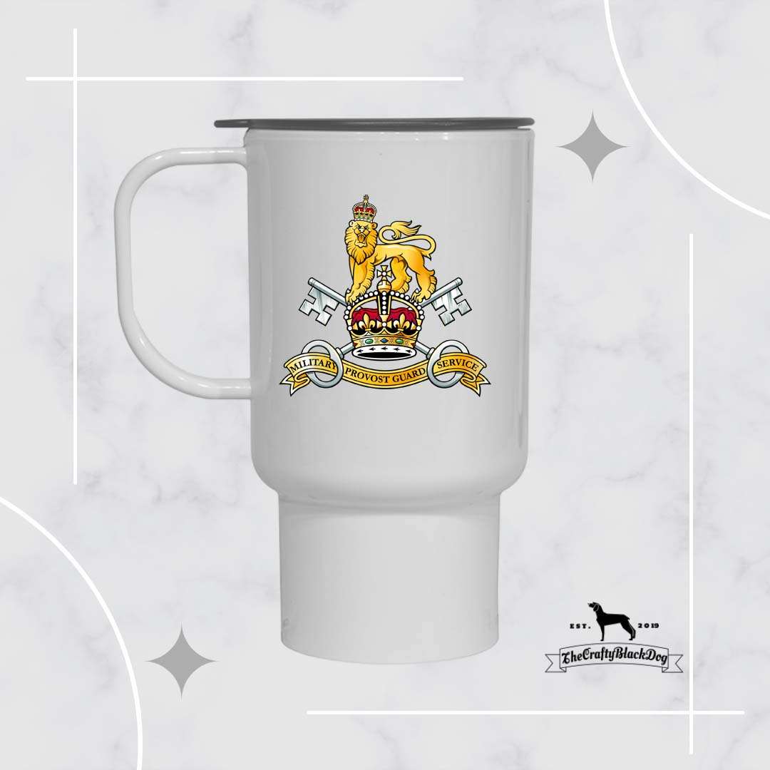 Military Provost Guard Service - TRAVEL MUG (New King's Crown)