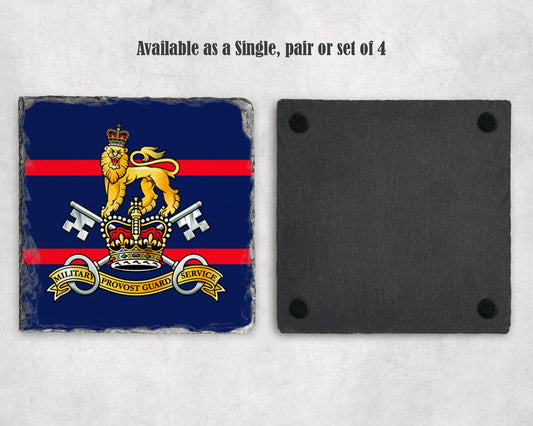 Military Provost Guard Service - Slate Coaster