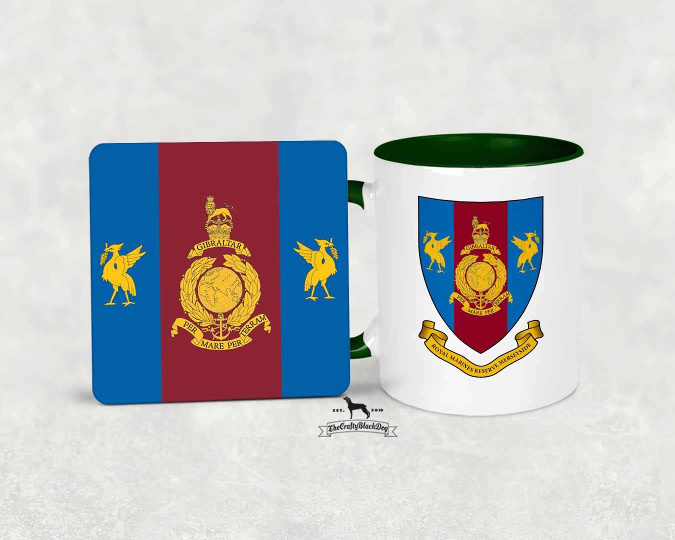 Royal Marines Reserve Merseyside - Mug &amp; Coaster Set (RMR)