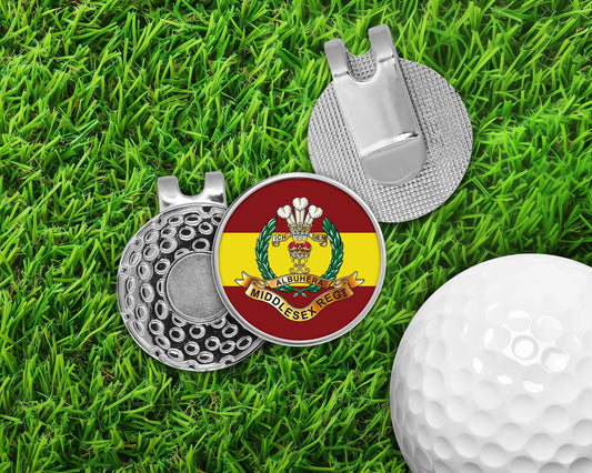 Middlesex Regiment - Golf Ball Marker Hat Clip