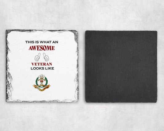 Middlesex Regiment - Veteran - Slate Coaster