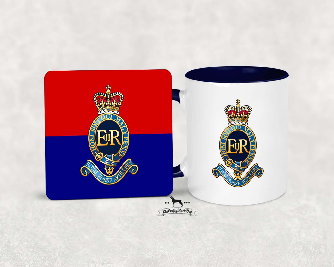 1 Royal Horse Artillery - MUG and COASTER SET