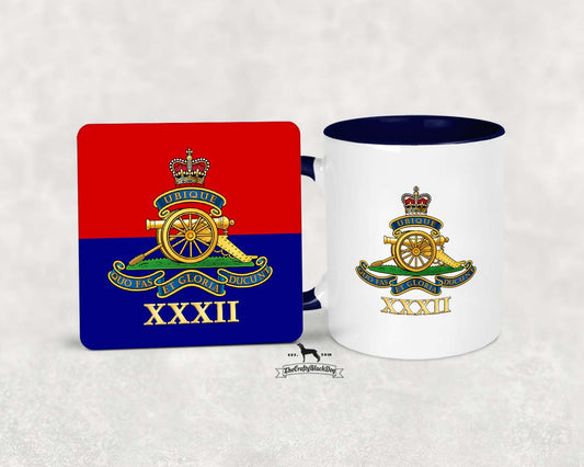 32 Regiment Royal Artillery -MUG and COASTER SET