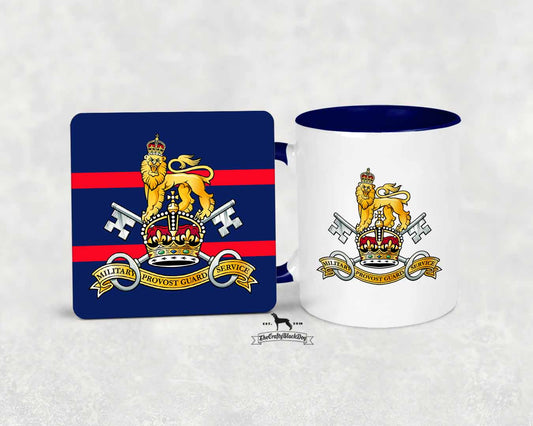 Military Provost Guard Service - MUG and COASTER SET KC