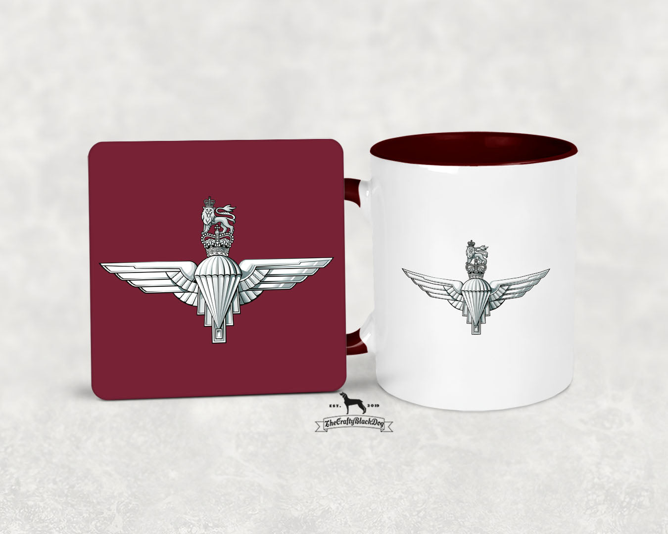 PARACHUTE REGIMENT - MUG and COASTER SET