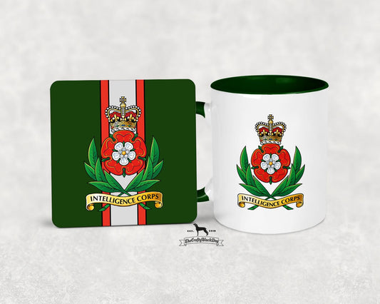 Intelligence Corps Cap Badge  - Mug And Coaster