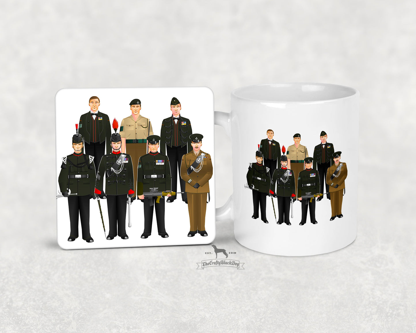 Rifles  - Uniform Mug and Coaster